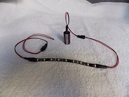 10" LED Warm White Light Strip w/Anti Flicker, Rolling Stock (DC/Analog only)