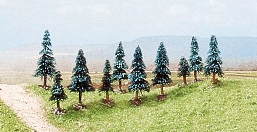 10 pine trees with roots