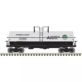 11,000-Gallon Tank Car No Platform - Ready to Run - Master(R) -- Allied Chemicals NDX #10092 (white, black, green)