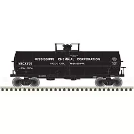 11,000-Gallon Tank Car No Platform - Ready to Run - Master(R) -- Mississippi Chemical MICX 501 (black)