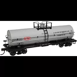 11,000-Gallon Tank Car w/Platform - Ready to Run - Master(R) -- DuPont #3253 (gray, black, white, red)