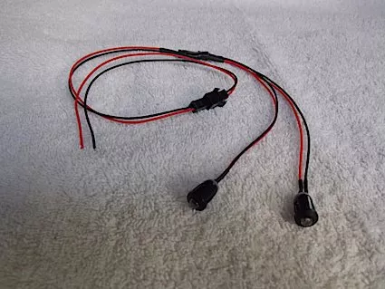12V 5mm Solid Amber LED Tail Lights (DC/DCC)