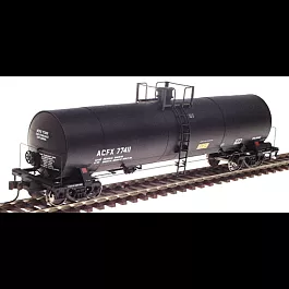 17,360 Gallon Insulated General Service Tank Car -- ACFX #77411 (Olin Chemical - black)