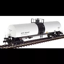 17,360 Gallon Insulated General Service Tank Car -- ACFX #86457 (white w/black center band)
