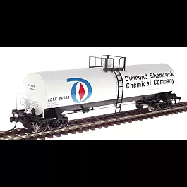 17,360 Gallon Insulated General Service Tank Car -- Diamond Service #85566 (white, black, blue, red)