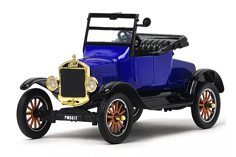 1925 Ford Model T Runabout Convertible, 1/24 Scale, Blue