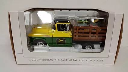 1957 JD Stakebed w/Lawn Mower, 1/25 Scale, Collection Item