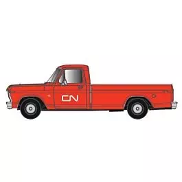 1973 Ford F-100 Pickup Truck - Assembled -- Canadian National (red, white Noodle Logo)