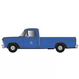 1973 Ford F-100 Pickup Truck - Assembled -- Chessie System (blue, yellow)