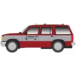 1993 Ford Explorer - Assembled -- RJ Corman (red, silver)