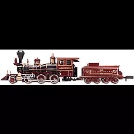 2-6-0 Mogul - Standard DC w/Rapido Couplers -- New York & Oswego Midland "Franklin" #33 (maroon)