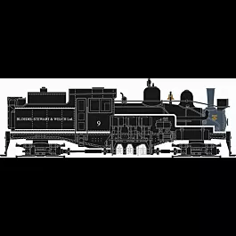 2-Truck Shay - Standard DC - Master(TM) -- Bloedel Stewart & Welch Ltd. #9 (black, white)