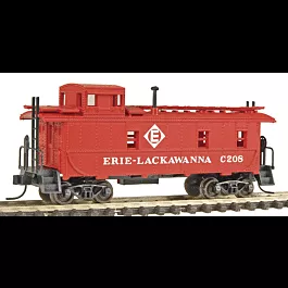 34' Cupola Caboose - Assembled -- Erie Lackawanna #C208