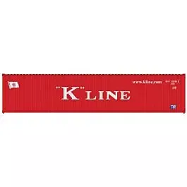 40' Standard-Height Container 3-Pack - Assembled - Master(R) -- K-Line (Set #2; red, white; Website Graphic)