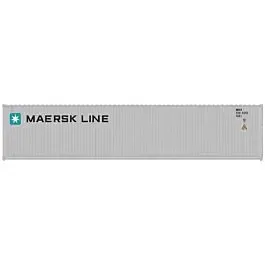 40' Standard-Height Container 3-Pack - Assembled - Master(R) -- Maersk Line MRKU (Set #4; gray, blue, white; black)