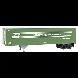 45' Pines Trailer -- Burlington Northern #931391 (green, white, silver)