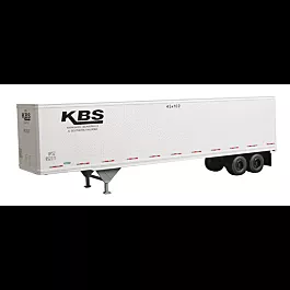 45' Pines Trailer -- Kankakee, Beaverville, & Southern #UPSZ 852071 (white, black)