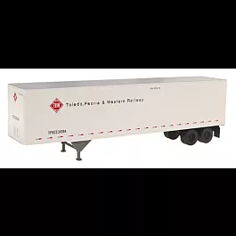 45' Pines Trailer -- Toledo, Peoria & Western #231084 (white, red, black)