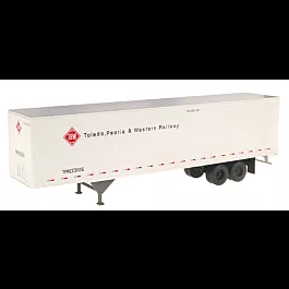 45' Pines Trailer -- Toledo, Peoria & Western #231126 (white, red, black)