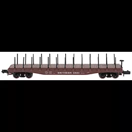 50' Staked Flatcar -- Southern