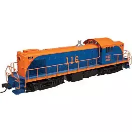Alco RS-1 - Standard DC - Master(R) Silver -- Chicago & Eastern Illinois #117 (blue, orange)