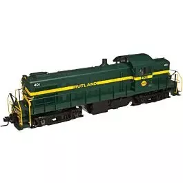 Alco RS-1 - Standard DC - Master(R) Silver -- Rutland #405 (green, yellow)
