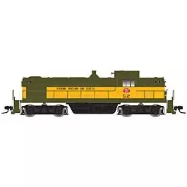 Alco RS-1 - Standard DC - Master(R) Silver -- Spokane, Portland & Seattle #52 (dark green, yellow)
