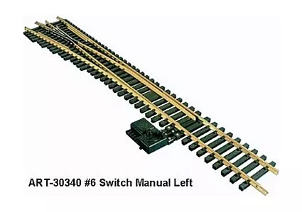 ARISTO CRAFT G ART 30340 BRASS LEFT MANUAL SWITCH TRACK Collection Item, ( NEW)