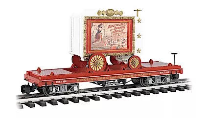 Bachmann 92714 Circus "Lady Artists" Tableau Wagon on Flat Car