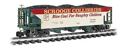 Bachmann 98278 Christmas Three-Bay Hopper w/Metal Wheels