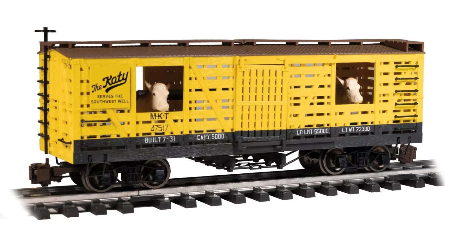 Bachmann 98708 Missouri-Kansas-Texas™ Animated Stock Car w/Cattle