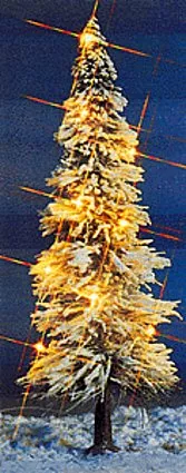 Busch Gmbh 8624 Christmas Tree w/lights, 8" (20 cm)
