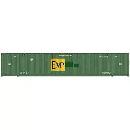 CIMC 53' Cargo Container 3-Pack - Ready to Run - Master(R) -- EMP Set 1 (634509, 634524, 634715, green, Large Logo)
