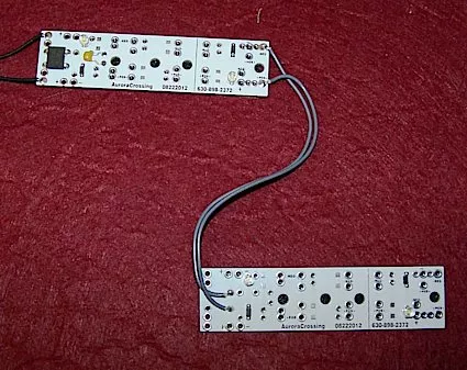 Dual Quad Led Boards , 4 LEDS on each boardfor use with either Analog or Digital.