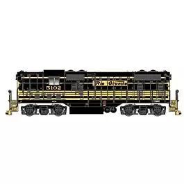 EMD GP7 No Dynamic Brakes w/Sound & DCC - Master Gold -- Denver & Rio Grande Western #5102 (black, yellow Stripes)
