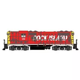 EMD GP7 No Dynamic Brakes w/Sound & DCC - Master Gold -- Rock Island #1204 (red, yellow, Billboard Lettering)