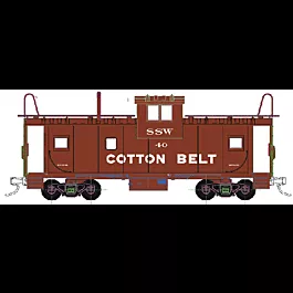 Extended Vision Cupola Caboose -- Cotton Belt #40 (brown, orange)