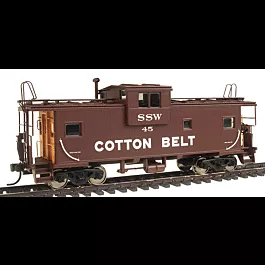 Extended Vision Cupola Caboose -- Cotton Belt #45 (brown, orange)