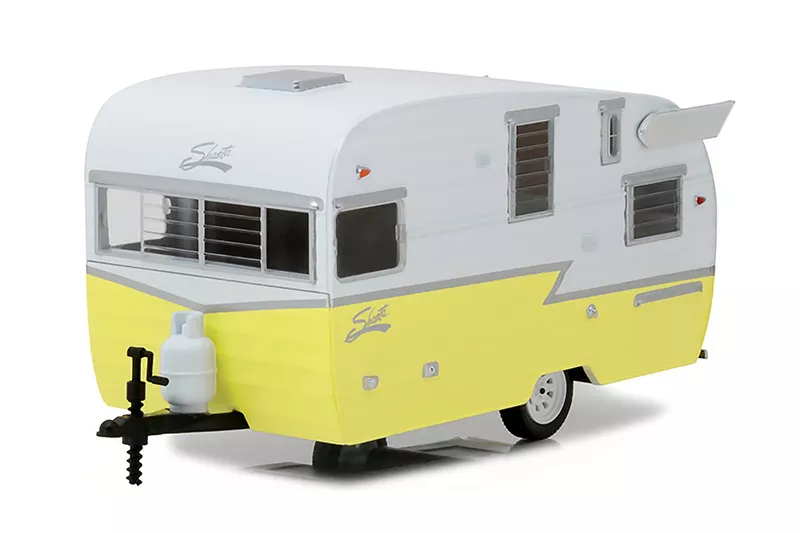 Hitch & Tow Shasta Trailer, 1/24 Scale, Yellow