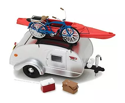 Hitch & Tow Teardrop Trailer, 1/24 Scale, Assorted Colors