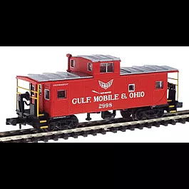 International Standard Cupola Caboose w/Rapido Couplers -- Gulf, Mobile & Ohio #2998 (red, white)