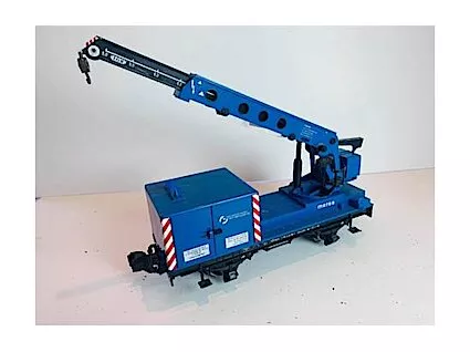 LGB 4042 Matra Blue Construction Crane Car, Collection Item