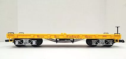 LGB 4160DG Limited Edition Wilson Circus Yellow Flat Car, Collection Item