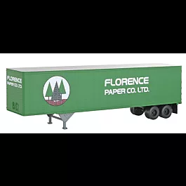 MasterLine(TM) 45' Pines Semi Trailer Assembled -- Florence Paper Co (green, white)