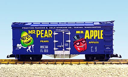 Mr. Pear/Mr. Apple Simulated Wood Reefer - Blue