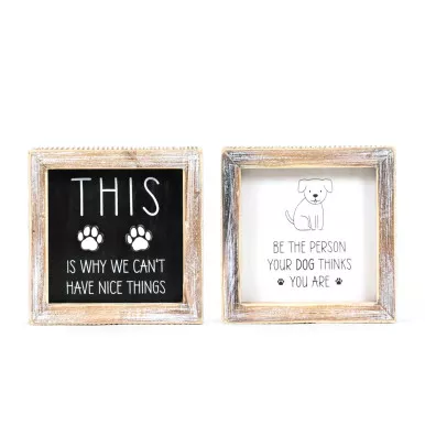 "Person/Things" Wood Sign