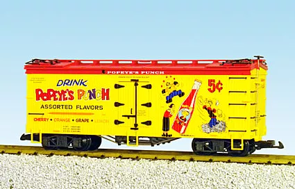 Popeye’s Punch Simulated Wood Reefer – Yellow/Red