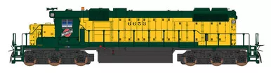 Pre-Order - InterMountain 693302-04 - EMD SD38-2 Chicago & Northwestern (CNW) 6658 - N Scale