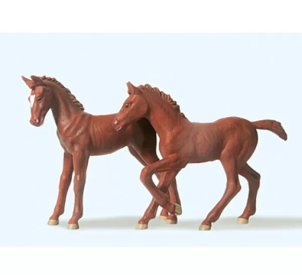 Preiser 47025 Colts - 1 Standing, 1 Walking