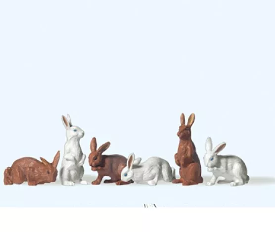 Preiser 47052 Assorted Rabbits